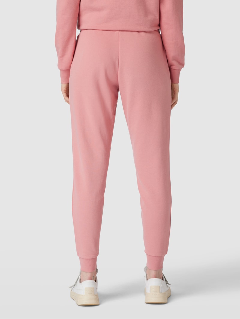 Trackpants mit Label-Stitching in altrosa