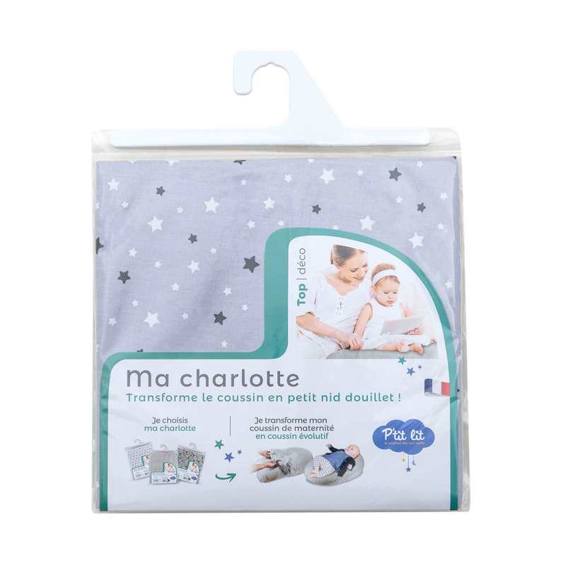 Charlotte pour coussin d'allaitement 170cm étoiles