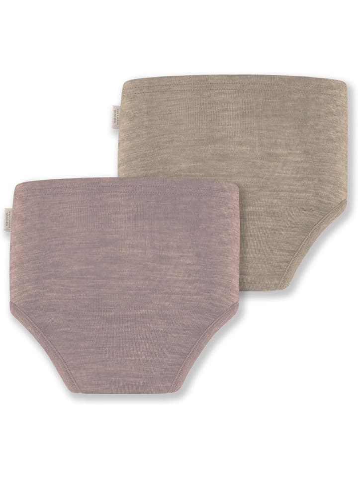 Normani Outdoor Sports 2er Pack Baby Merino Windelhose Tokoroa in Beige/Rosa günstig kaufen