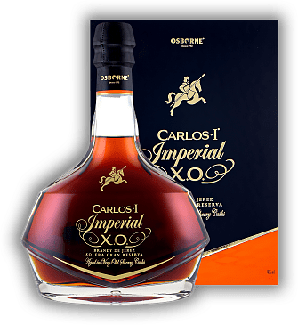 Carlos I Imperial X.O. 40% Carlos I Imperial X.O. 40% Edler, harmonisch eleganter und weicher spanischer Brandy. 0,7	 Liter - Vol 40%
