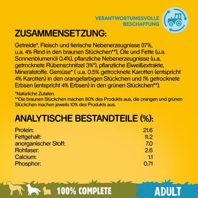 Pedigree Adult mit Rind & Gemüse