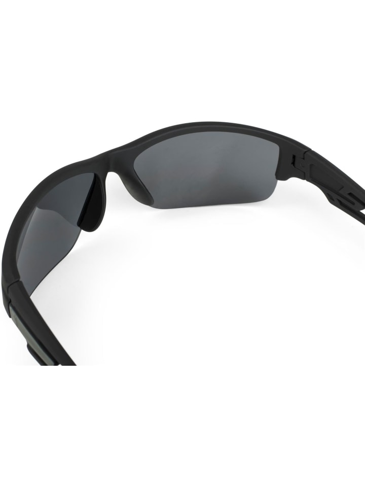 styleBREAKER Sport Sonnenbrille in Schwarz-Grau / Grau getönt günstig kaufen onesize