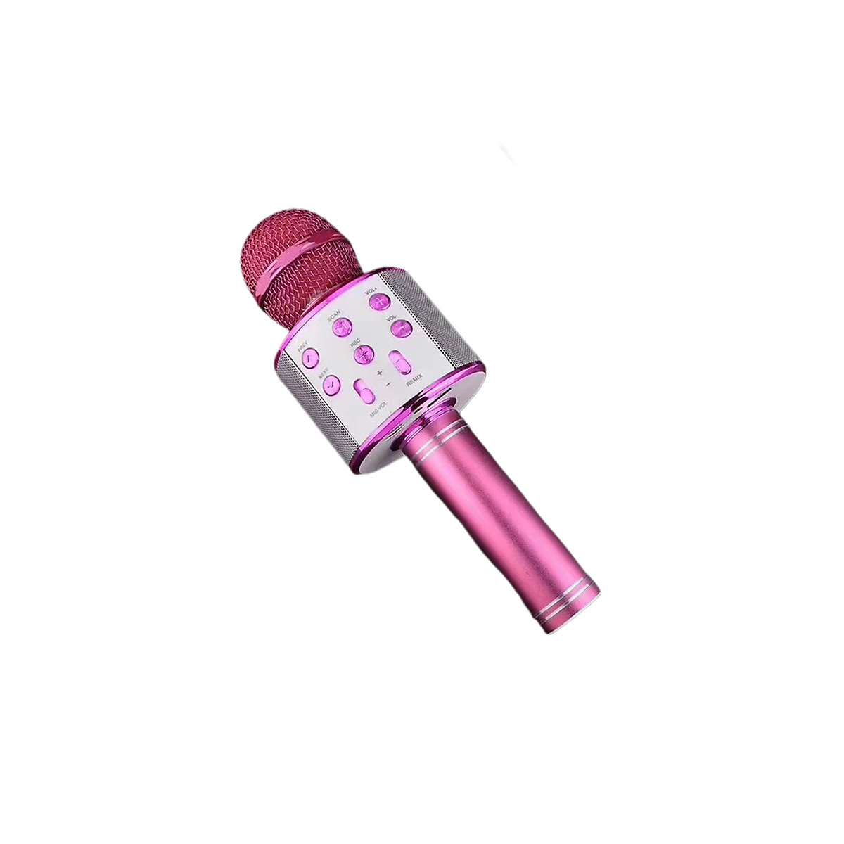 KTV Handheld LED-Leuchten Drahtloses Karaoke-Mikrofon Farbige Lichter Pro Mikrofon Bluetooth-Lautsprecher mit Tanzen Led