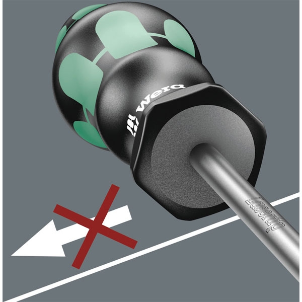 Wera 05105622001 335/350/355/6 Jeu de tournevis Kraftform Plus Pointe laser + support, 6 pièces