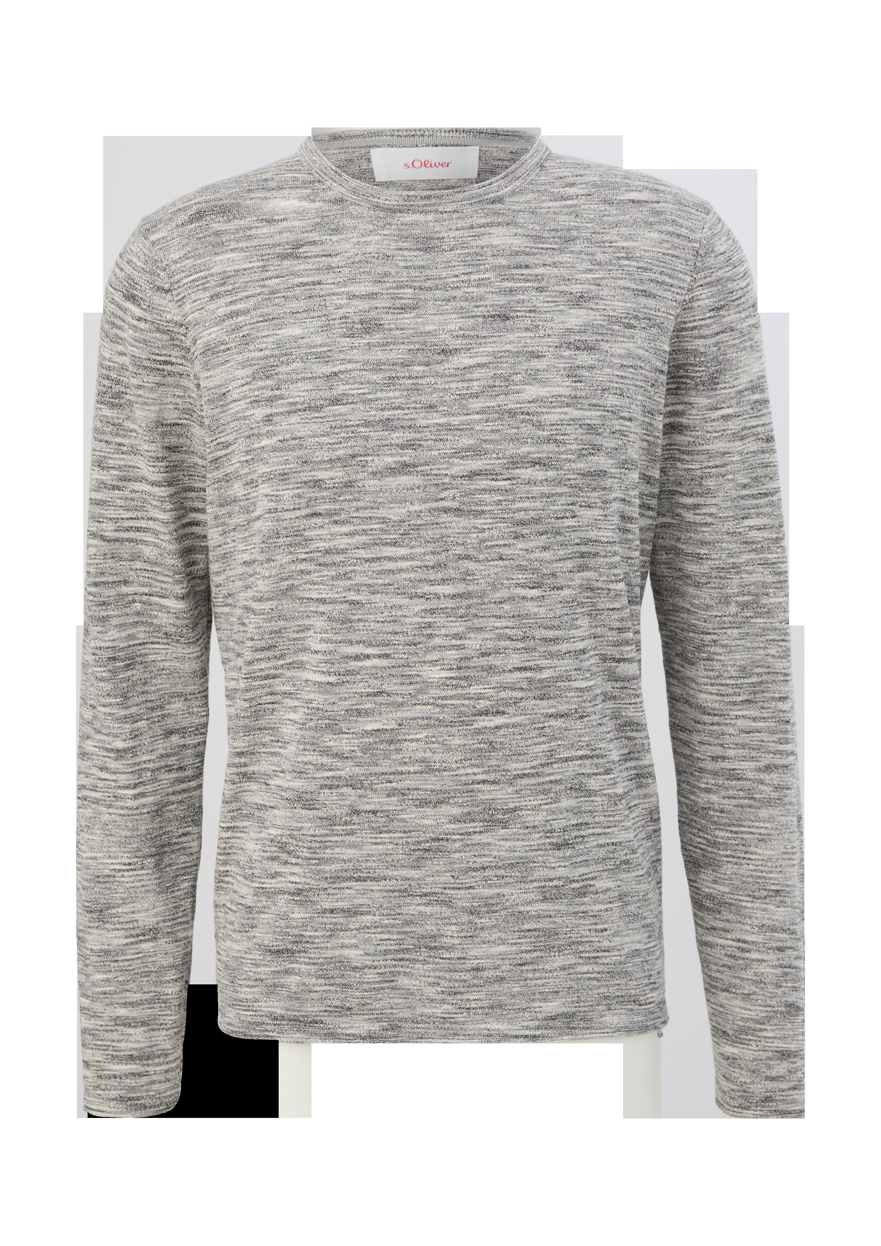 Melierter Feinstrickpullover  2129286-99X0