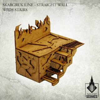 Skargruk Line - Straight Wall with stairs