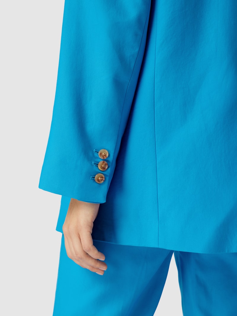 Blazer mit Reverskragen in ozean blau