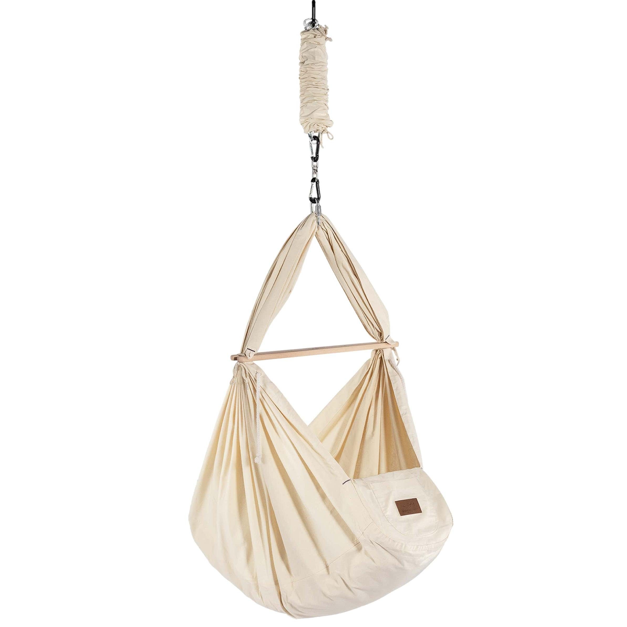 Schmusewolke Stubenbett Federwiege Bio mit Tipi Weiß