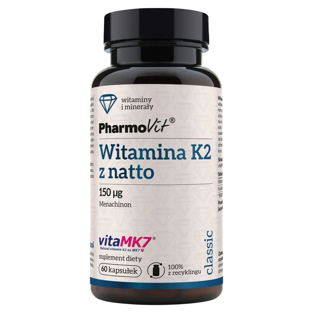 PharmoVit Classic vitamin K2 s Nattom 150 mcg kapsule