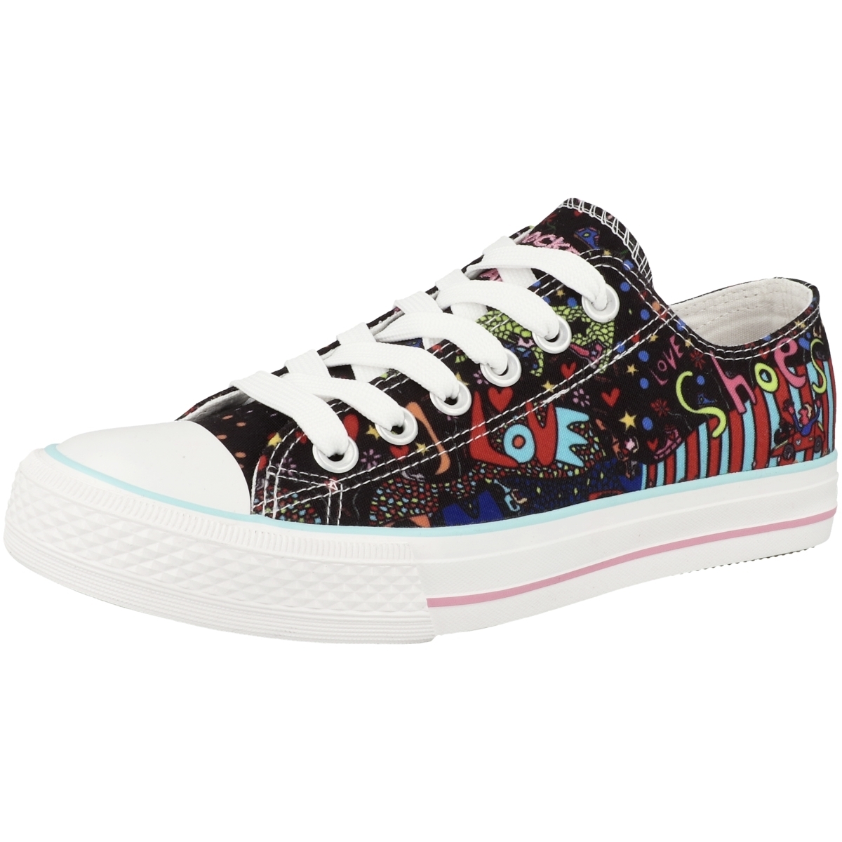 Dockers by Gerli 38AY696 X Art Limited Edition Sneaker Low schwarz