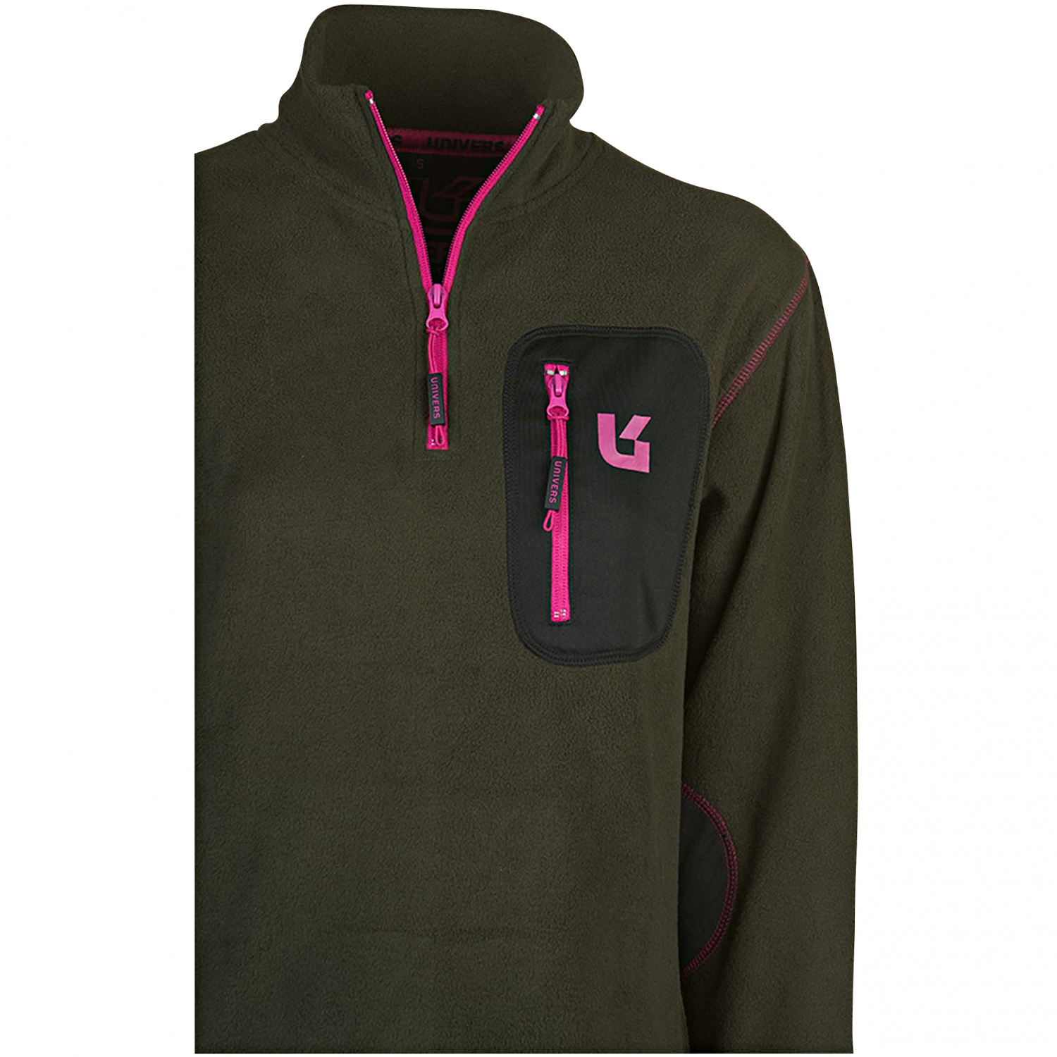 Univers Damen Fleecepullover mit Rollkragen