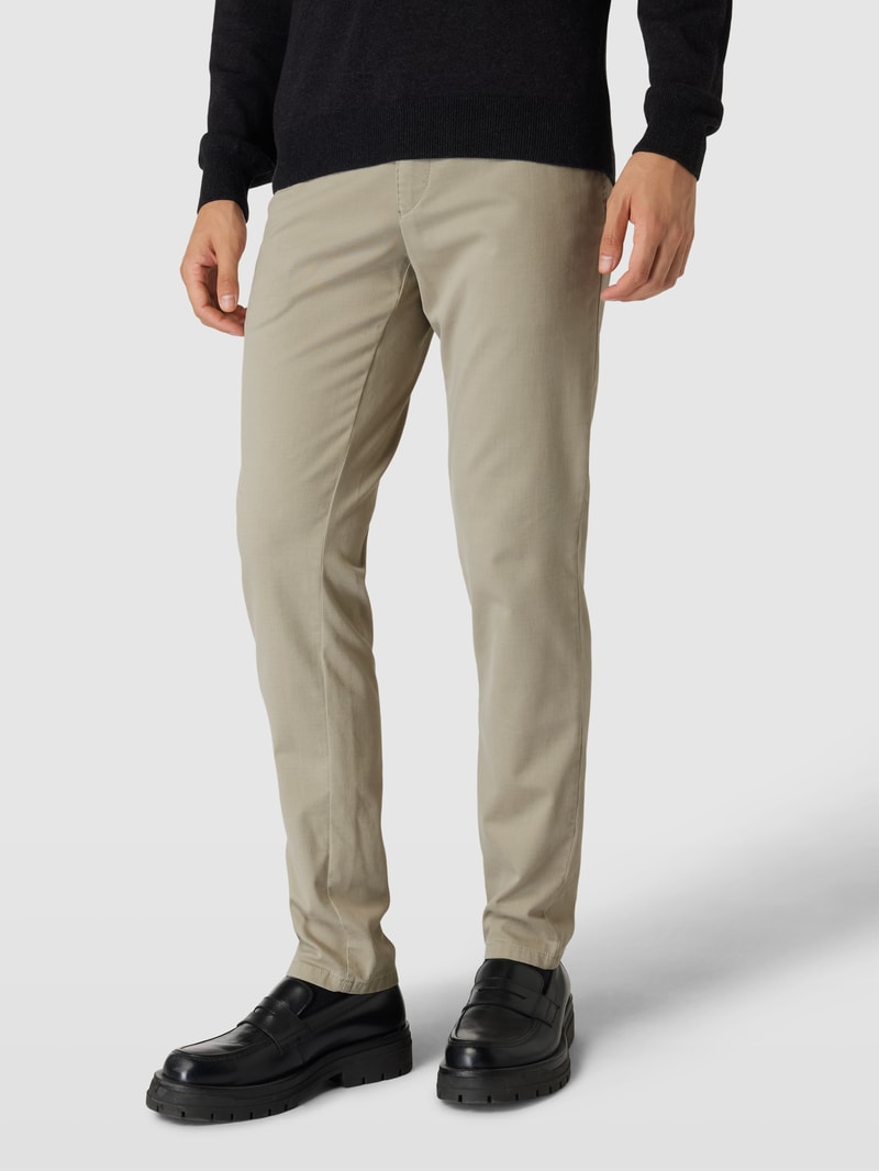 Stoffhose mit Gesäßtaschen Modell 'LUPUS' in beige