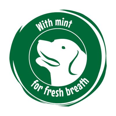 Barkoo gefüllte Kauknochen - Breath (mit Minze)