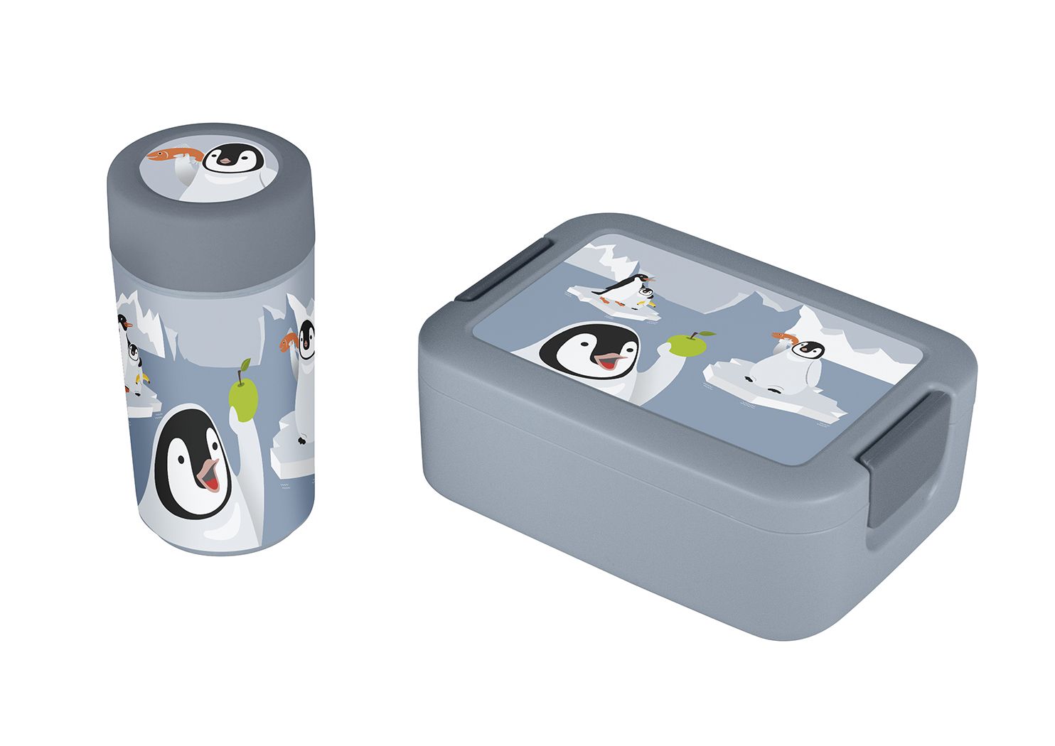 Sunware Sigma home Food to go pinguïn Lunchbox + Trinkflasche