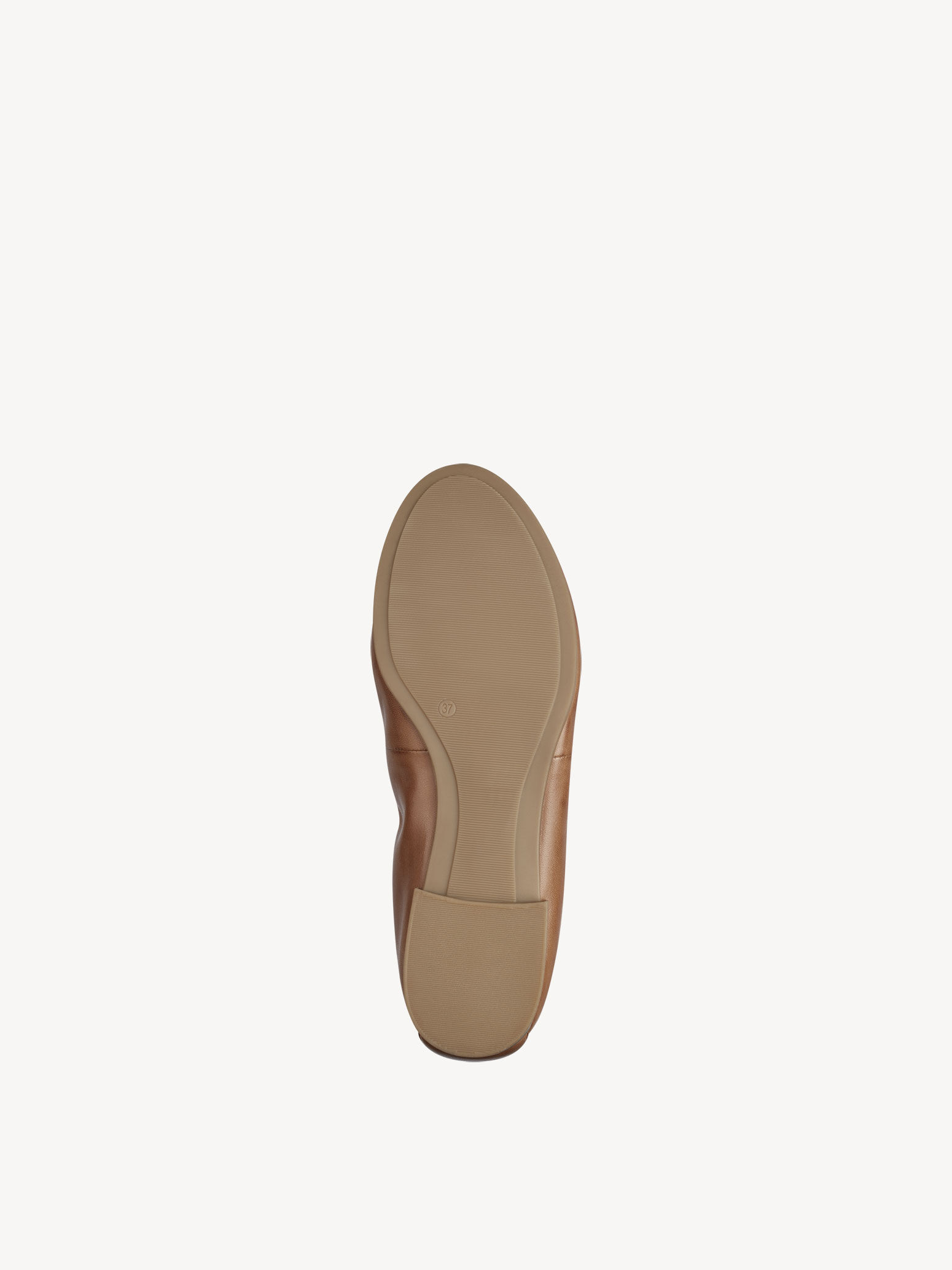 Ballerine en cuir - marron