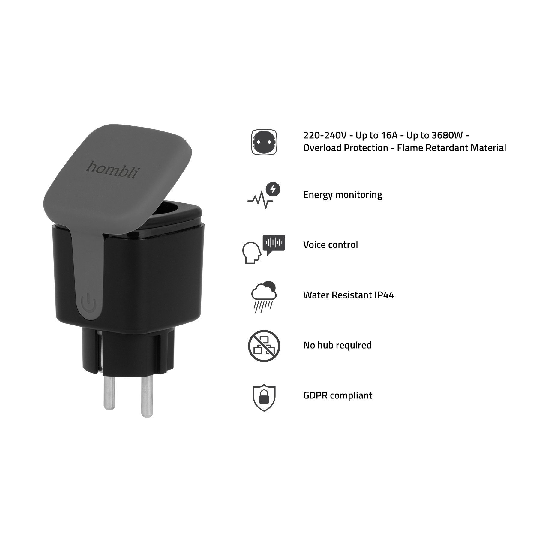 Hombli smarte outdoor Steckdose Smart-Home-Zubehör