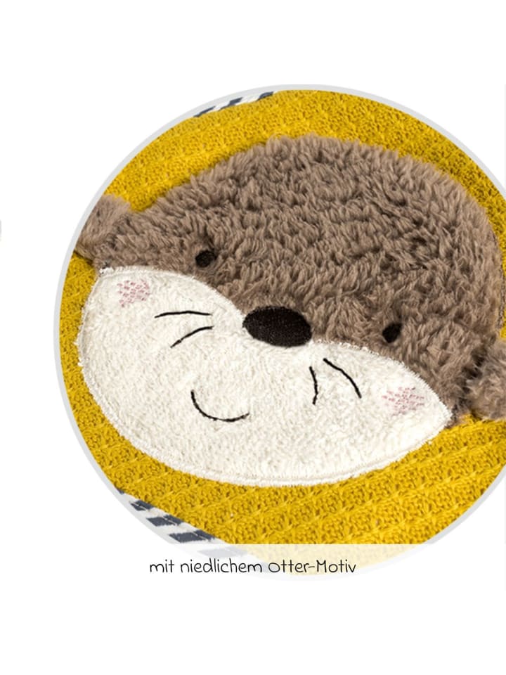 Fehn Kapuzenbadetuch 80 x 80 cm - Otter in bunt,motiv günstig kaufen onesize