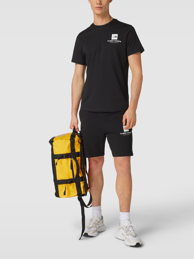 Sporttasche mit Label-Print Modell 'BASE CAMP DUFFEL XS' in gelb