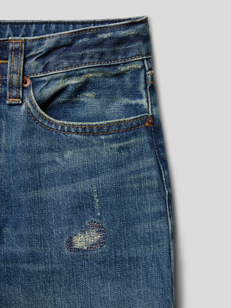 Relaxed Fit Jeans im Used-Look in jeans