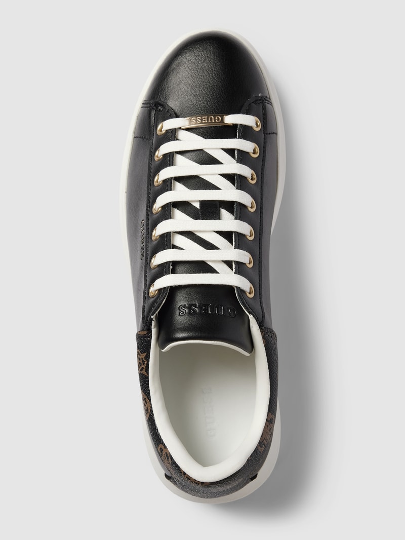 Sneaker mit Label-Print Modell 'VIBO' in schwarz