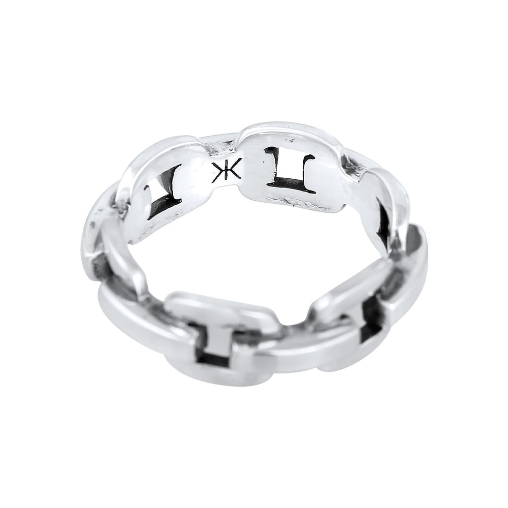 KUZZOI KUZZOI Bague Chaîne pour homme d'aspect robuste en argent sterling 925 Bague