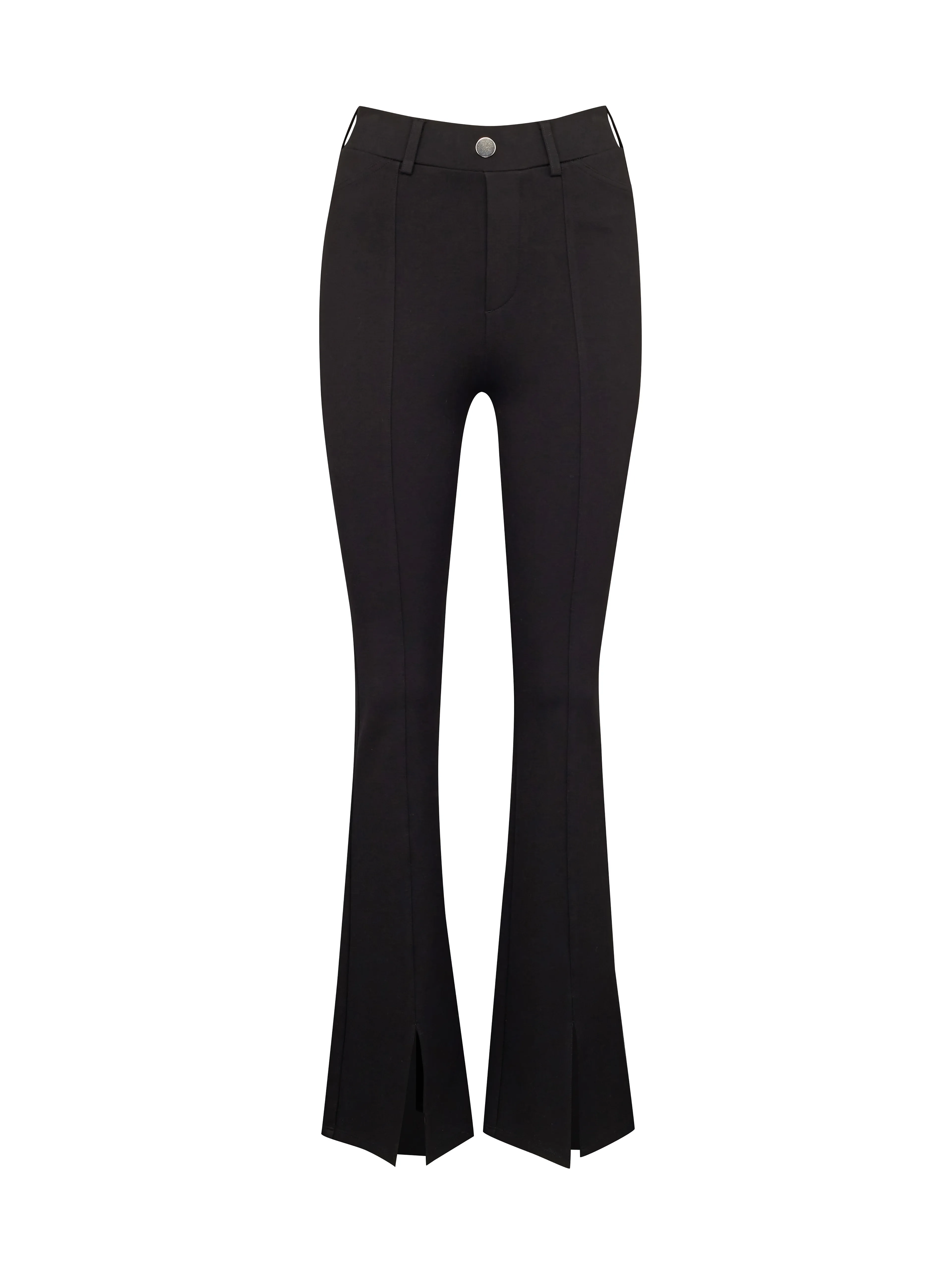 Schwarze Damen-Bootcut-Hose ORSAY