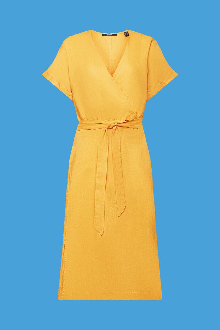 Wickelkleid, 100 % Leinen
