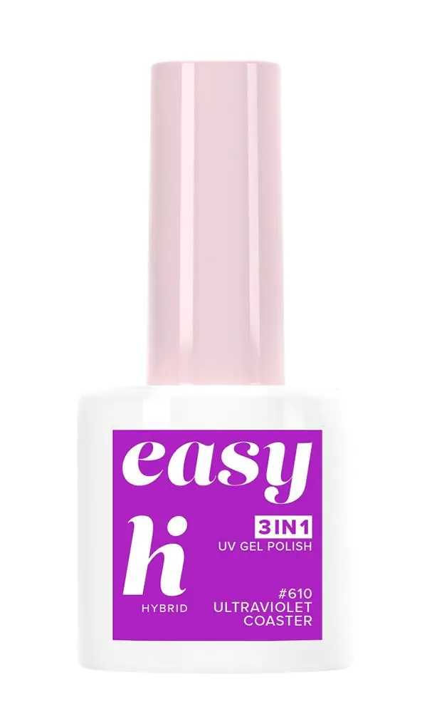 Hi Hybrid Easy 3in1 Υβριδικό Βερνίκι Νυχιών 610 Ultraviolet Coaster