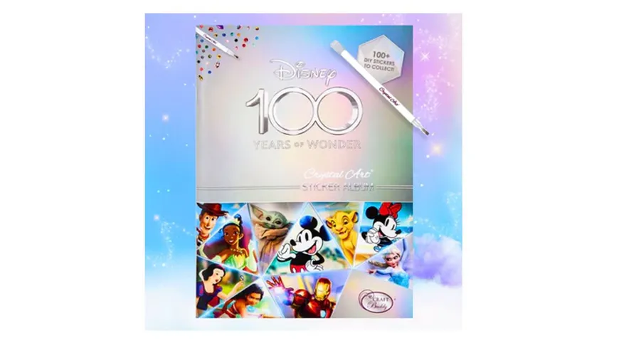 Craft Buddy - Crystal Art Diamond  100 Crystal Art Sticker Album - Starter Pack