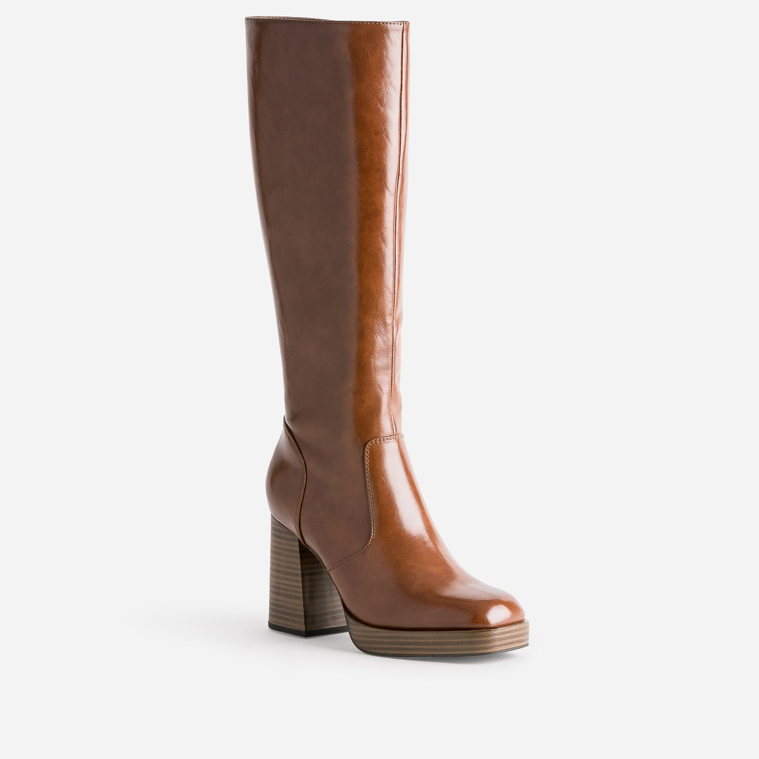 Botte cognac éco-conçue à plateforme