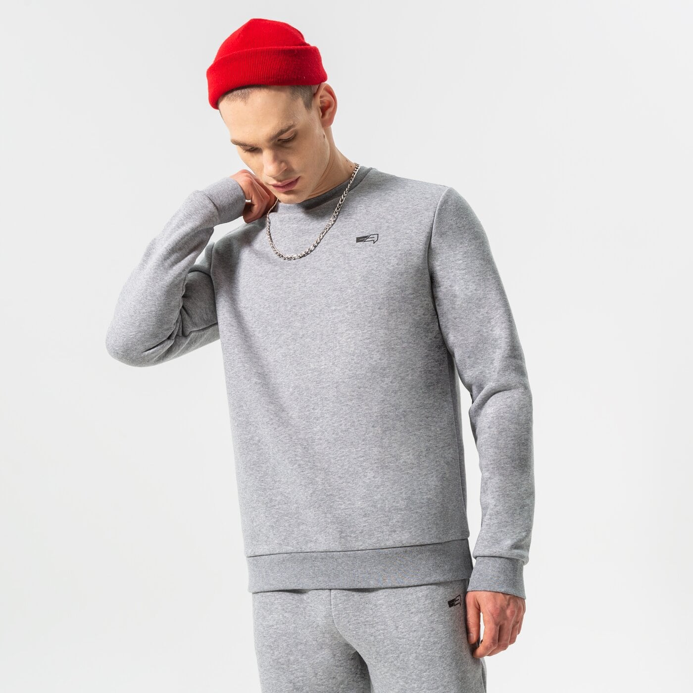 CONFRONT SWEATSHIRT ESSENTIAL CREW Grau
