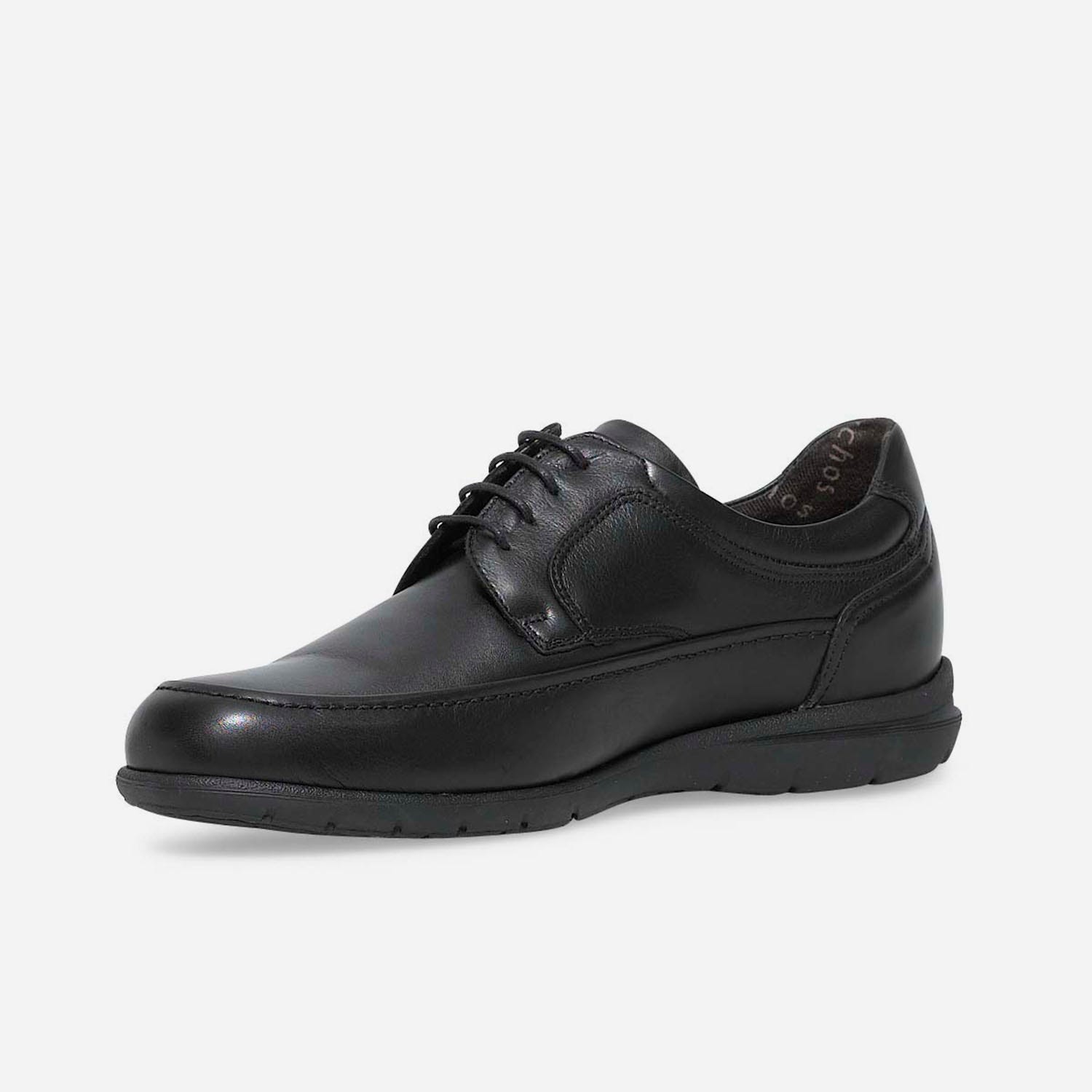 derby confort en cuir noir