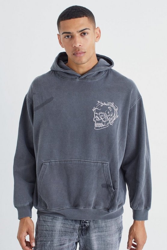 Oversize Hoodie mit Print