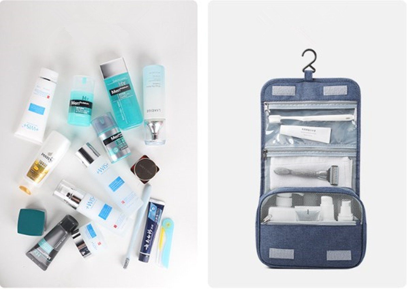 XDeer Kulturbeutel Kulturbeutel Herren Damen zum Aufhängen,Kulturtasche, Waschtasche Kosmetiktasche,Mini Washbag Toiletttasche Handhaben