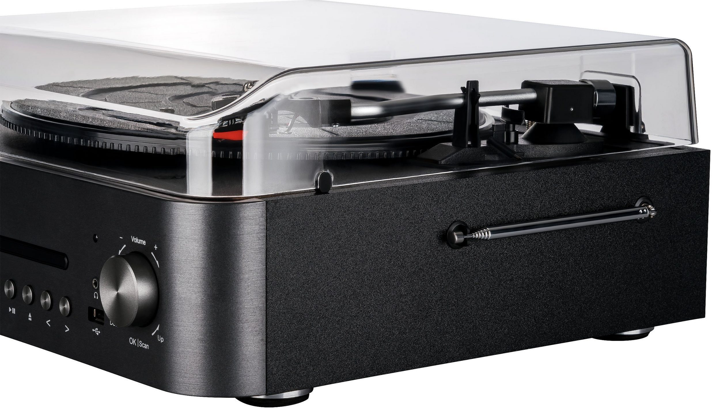 Reflexion HIF2078INT Plattenspieler mit Lautsprecher Multifunktionsspieler (Plattenspieler mit Internetradio, UKW/DAB+, Bluetooth, MP3/CD, AUX-IN)
