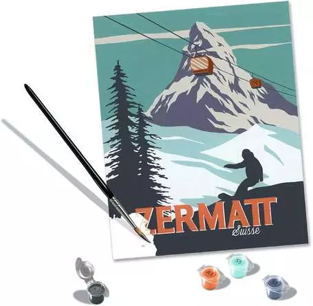 CreArt Zermatt - Malen nach Zahlen für Erwachsene