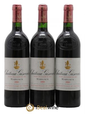 Château Giscours 3ème Grand Cru Classé  1990 - Lot de 3 Bouteilles