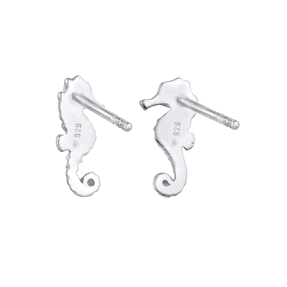 Elli Elli Boucles d'Oreilles Clous d'oreilles hippocampe tendance été maritime en arge Boucles d'oreilles