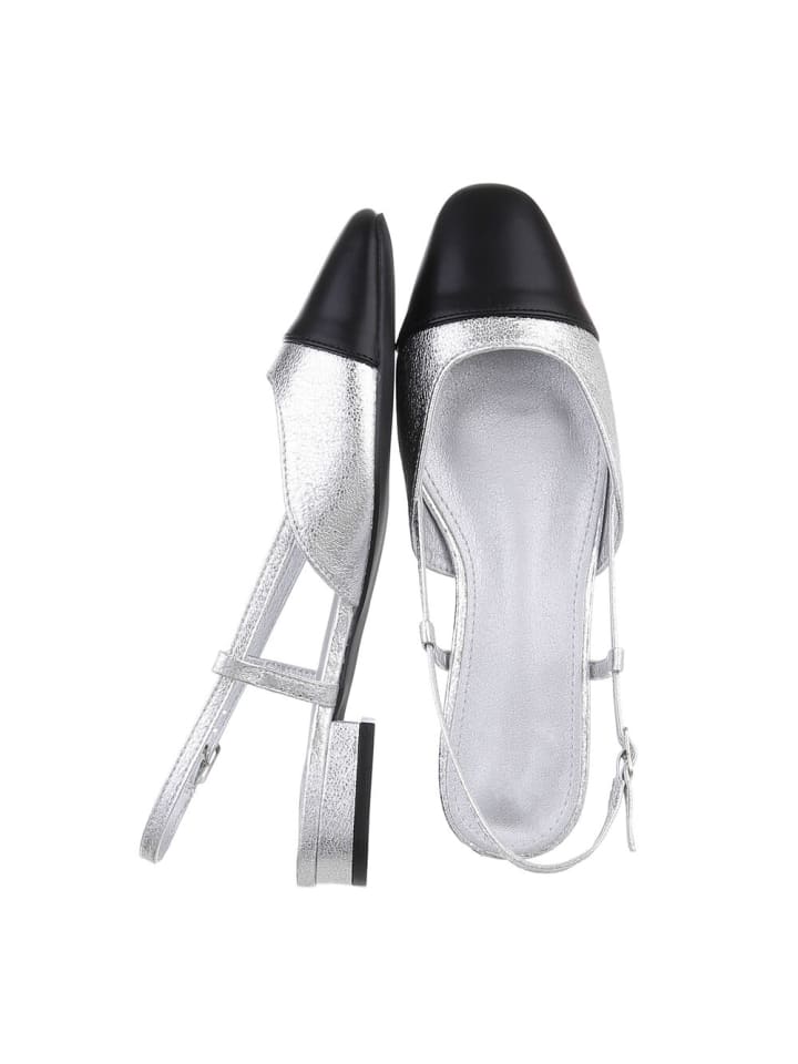 Ital-Design Pump in Silber und Schwarz günstig kaufen