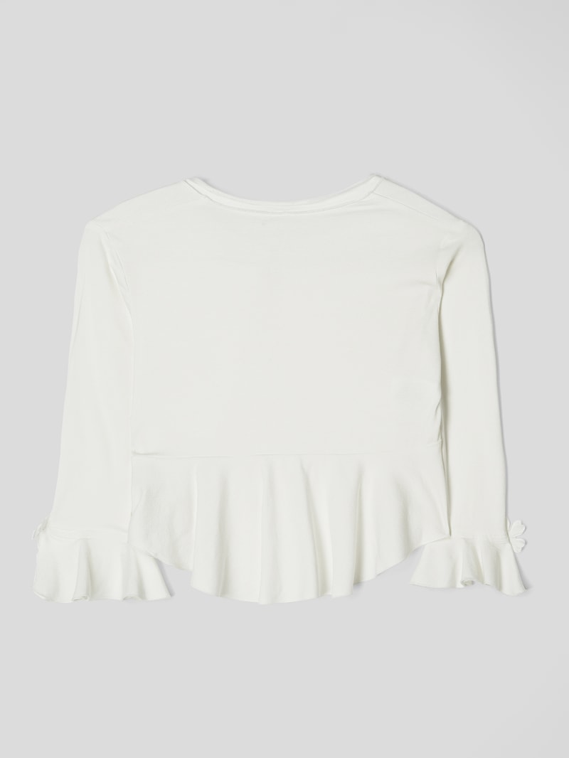 Bolero mit Volantsaum in ecru