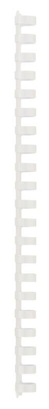 Plastikbinderücken DIN A4 PVC für 145 Blatt 16 mm Weiß 100 Stück