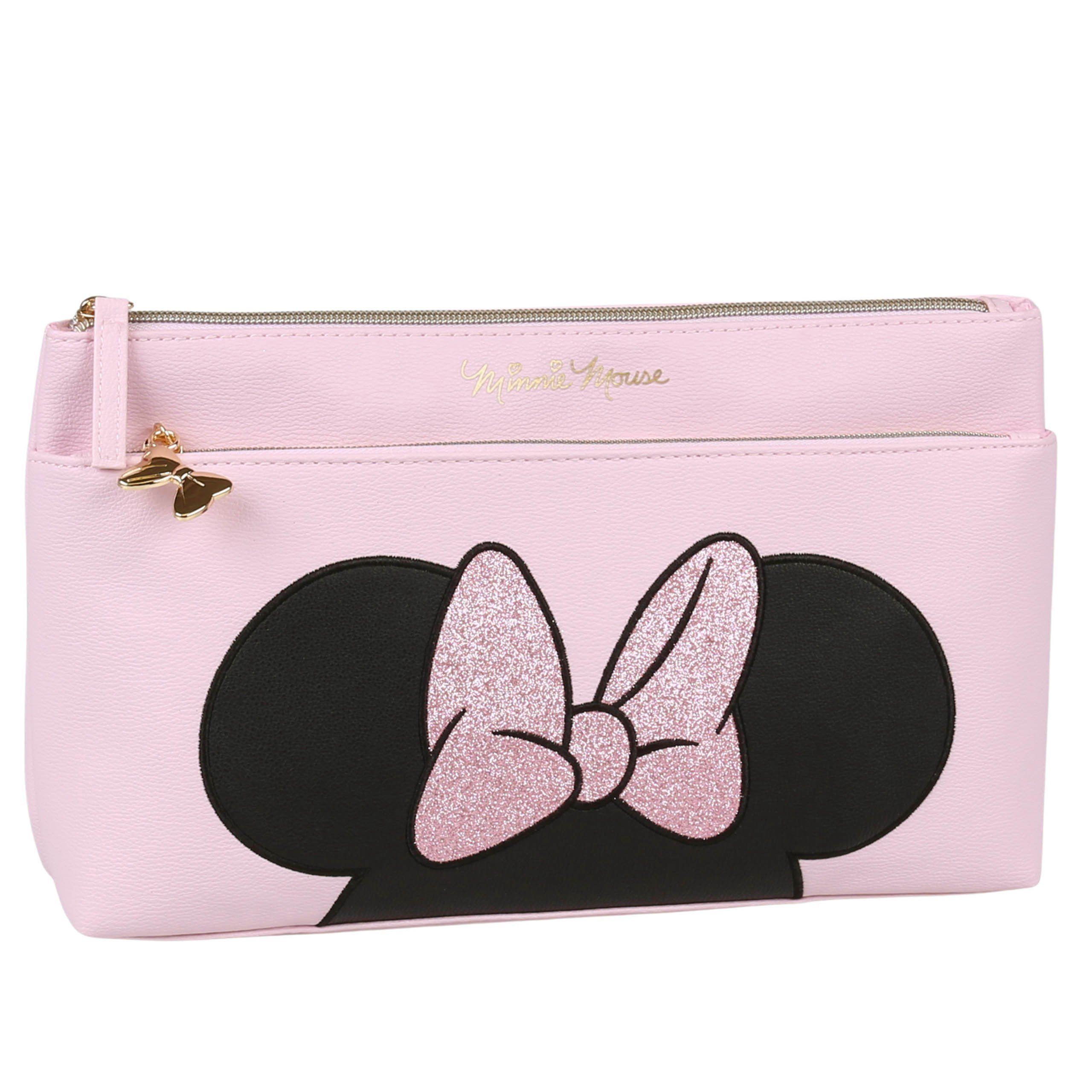 Sarcia.eu Kulturbeutel Minnie Mouse  Rosa Kosmetiktasche mit Reißverschluss 33x19x5 cm