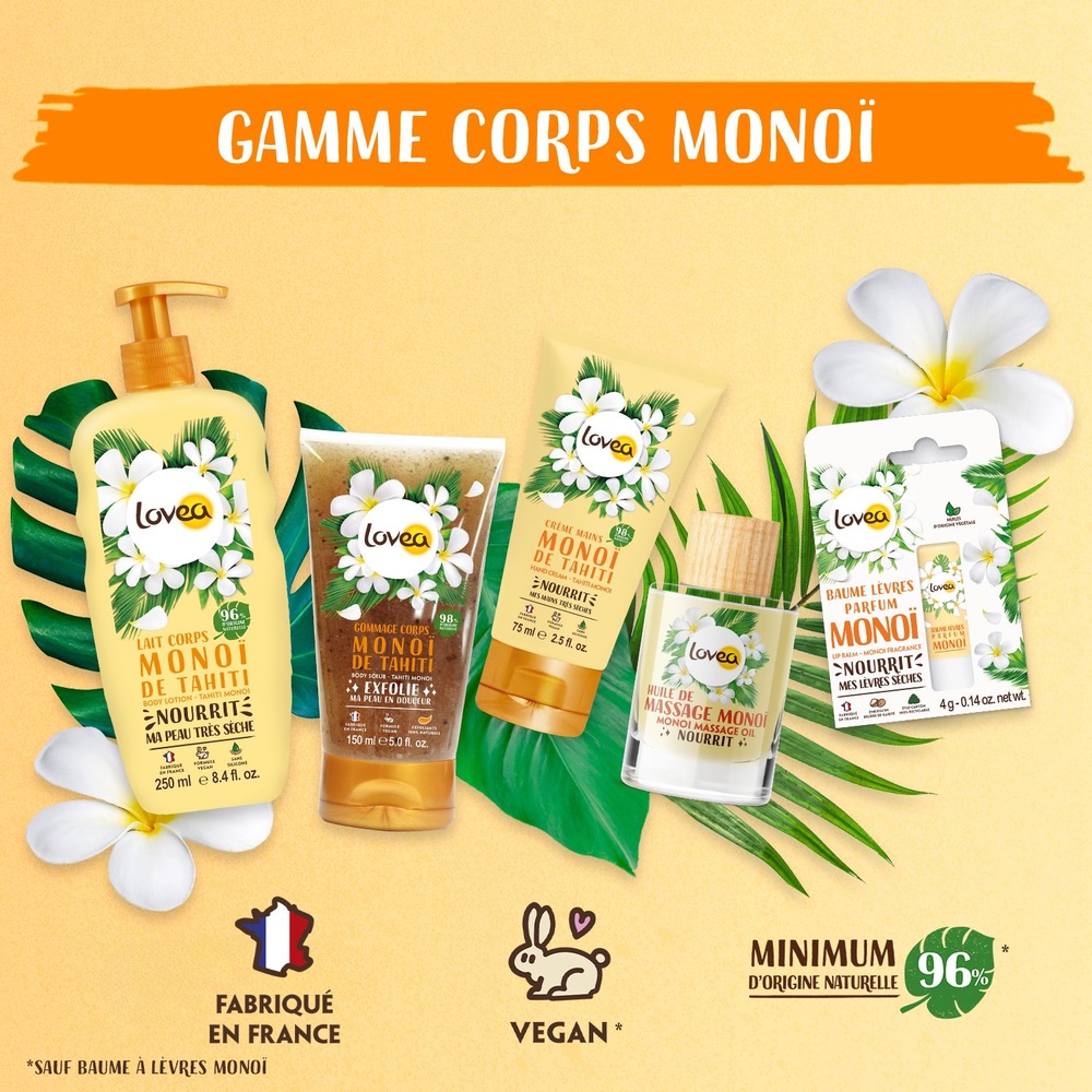 lovea Crème Mains Monoï de Tahiti Crème Mains - Peaux Très Sèches