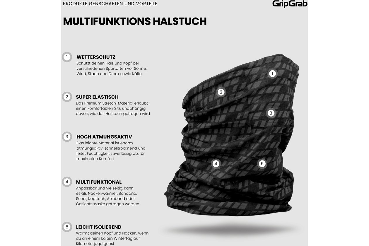 GRIPGRAB Multifunctional Neck Warmer - 2023