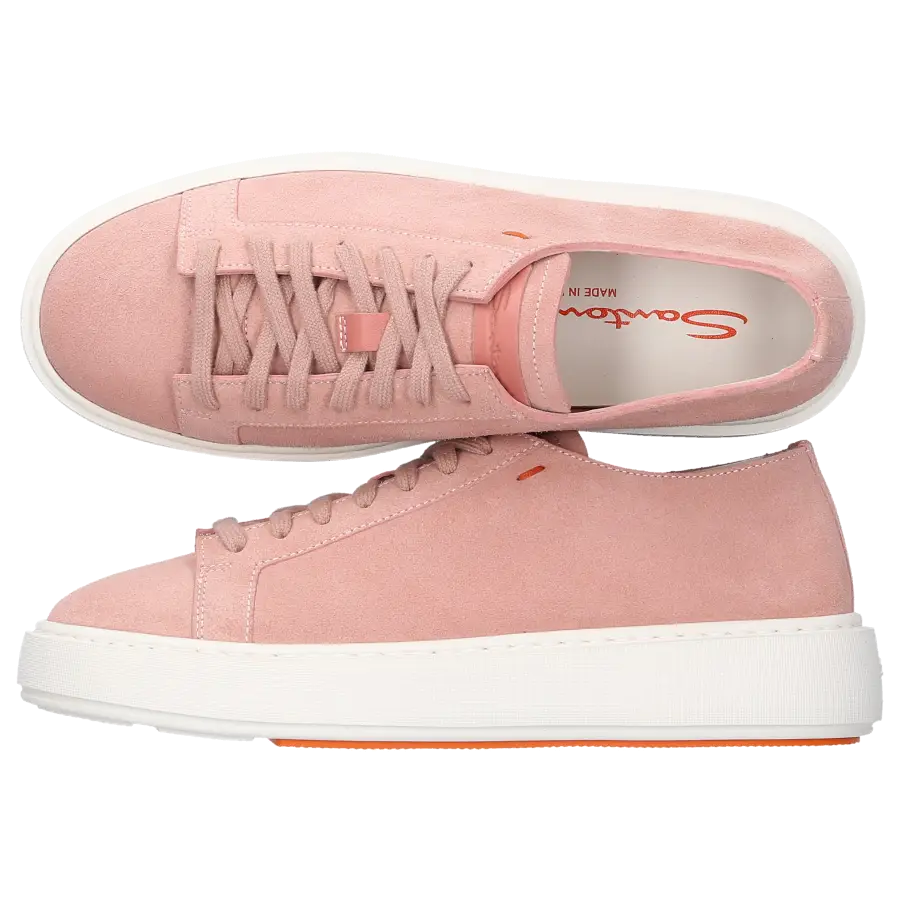Santoni - Sneaker low 60780 Veloursleder - pink