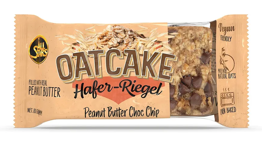 All Stars OATCAKE Bar Peanut Butter Choc Chip 80 g