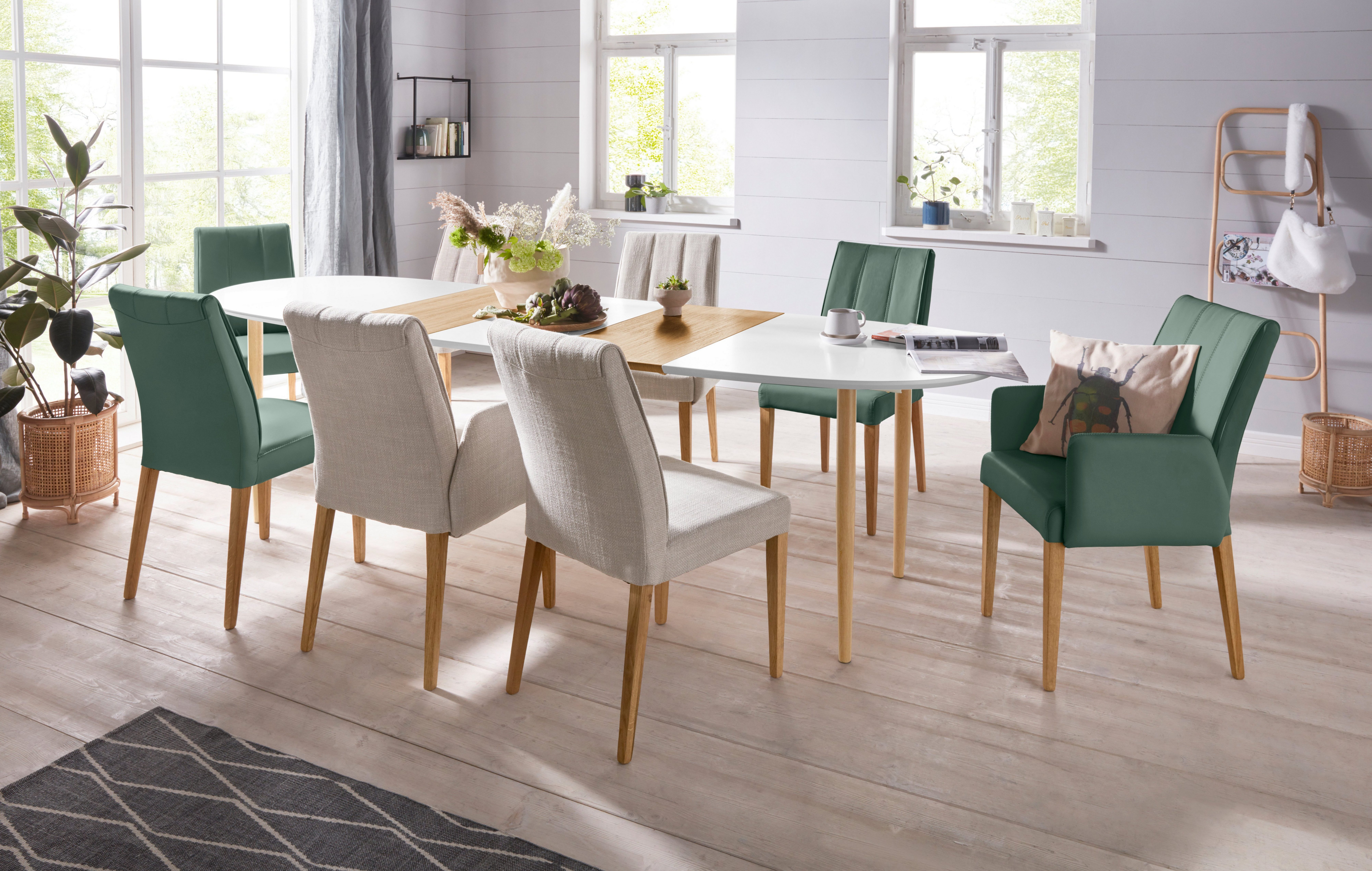 INOSIGN 4-Fußstuhl (Set, 2 St), Rückenlehne mit Steppung