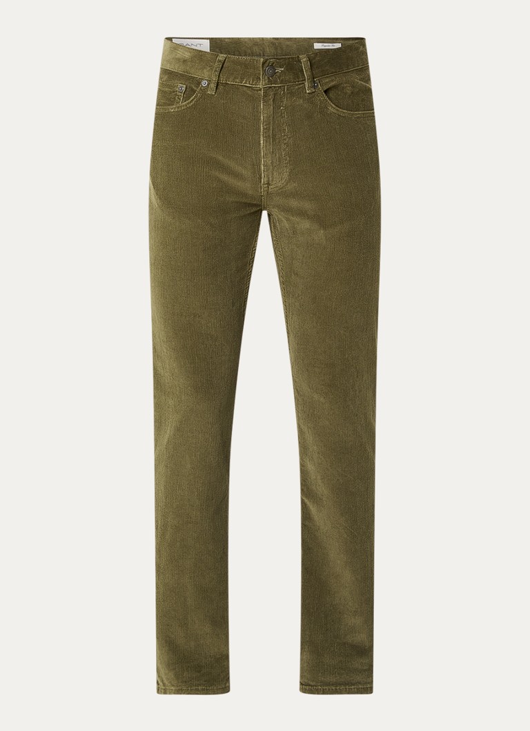 Pantaloni Gant in velluto a coste, gamba dritta con tasche laterali