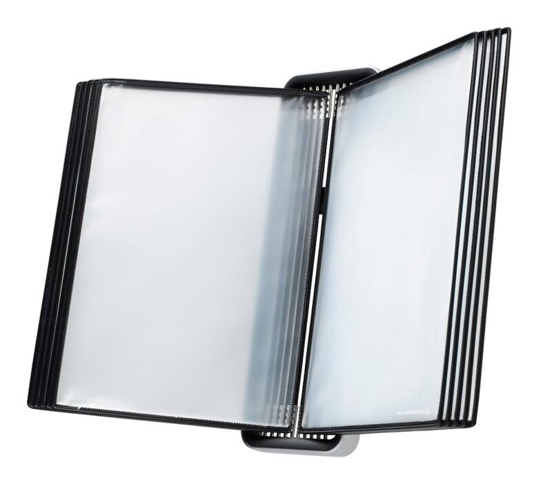 Djois Tarifold Sichttafelsystem 10 Flächen DIN A4 ABS (Acrylnitril-Butadien-Styrol) Silber, Schwarz