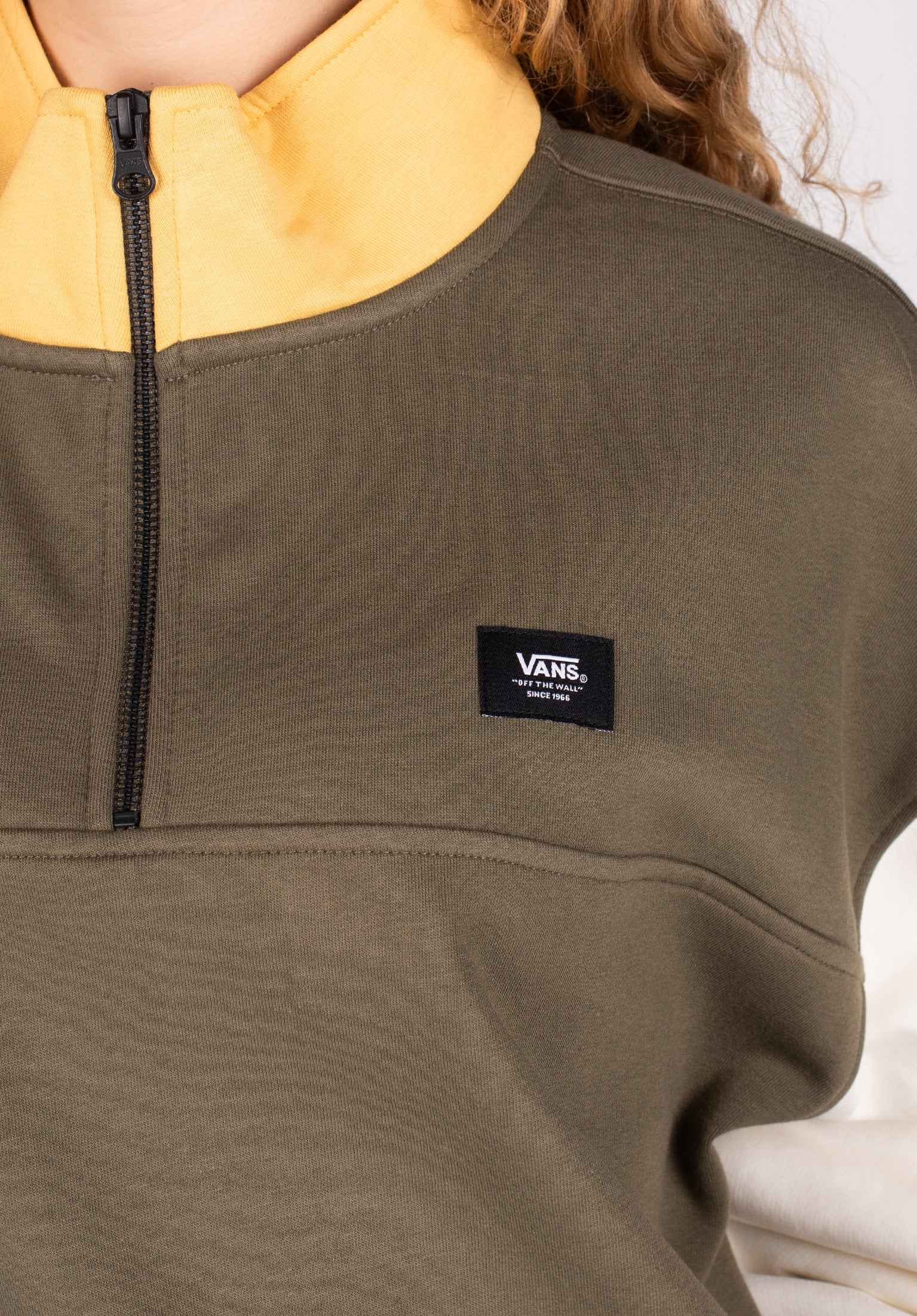 Colorblock Half Zip Mock